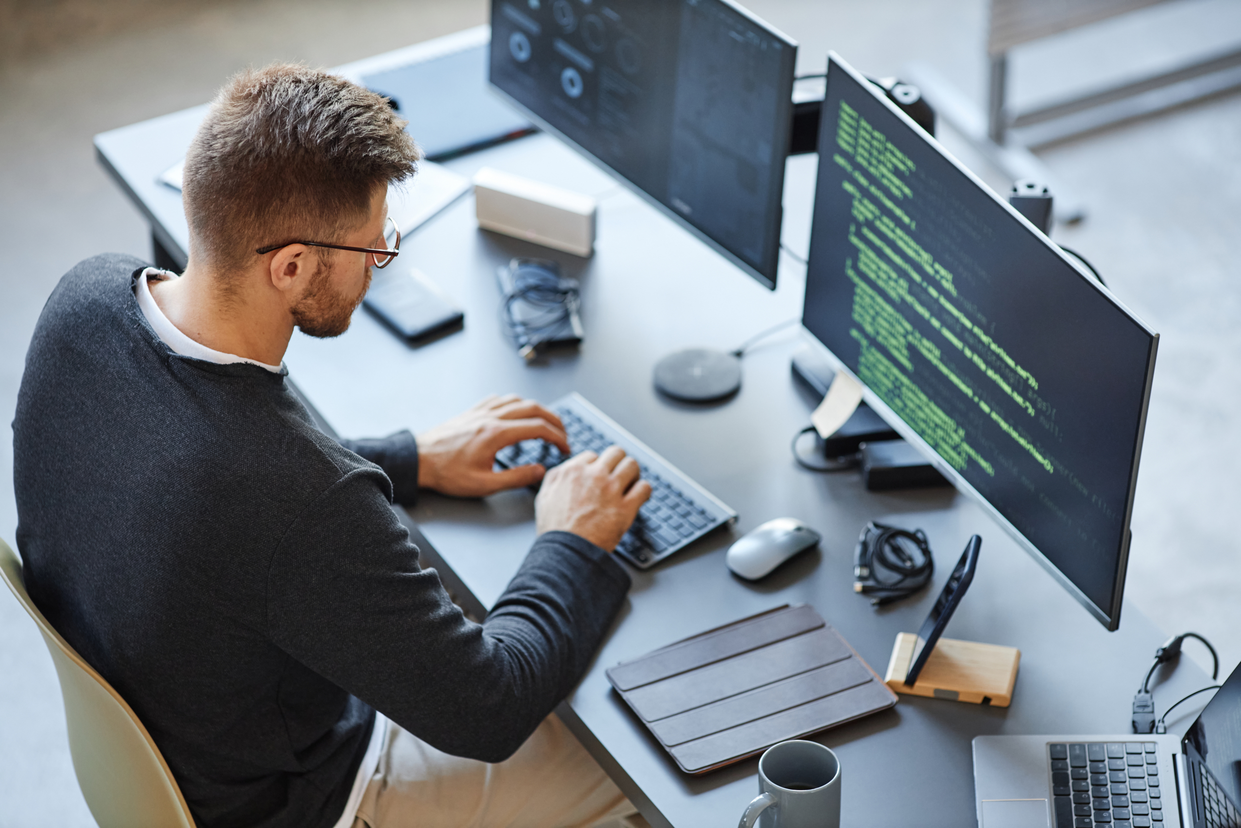 Software Programmer Working
